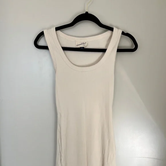 NWOT Ribbed Cream Bodycon Dress - Picture 3 of 8